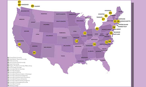 View a map of our exchange partnerships in the USA