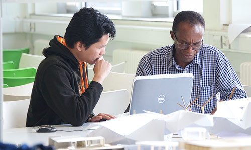 architecture student and supervisor