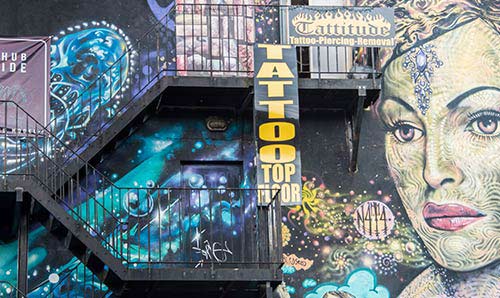 Graffiti on a wall