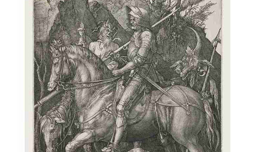 Albrecht Dürer, The Knight, Death and the Devil, 1513 © The Whitworth, The University of Manchester, Photo: Michael Pollard