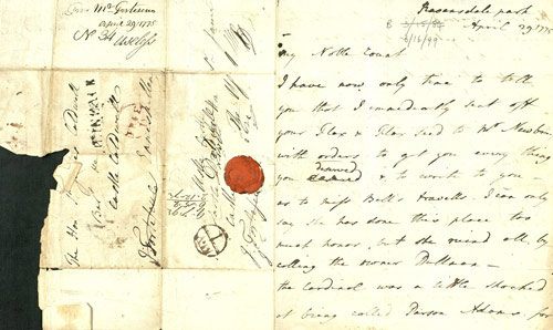 Correspondence studies old letter