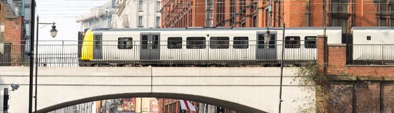 train on bridge