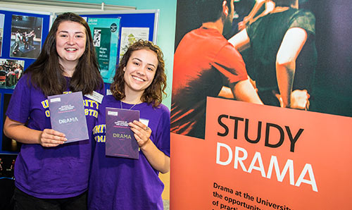 Student ambassadors at open day