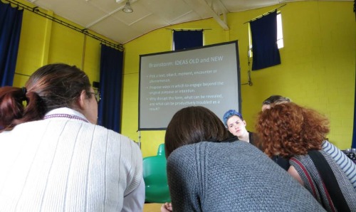 Students in a small seminar.