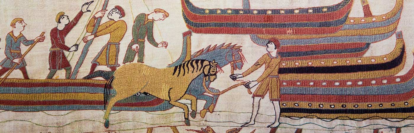A section of the Bayeux Tapestry