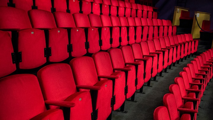 Rows of theatre seats