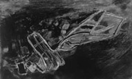 Graham Vivian Sutherland (1903-1980), Devastation, City, 1941: Fallen lift-shaft.