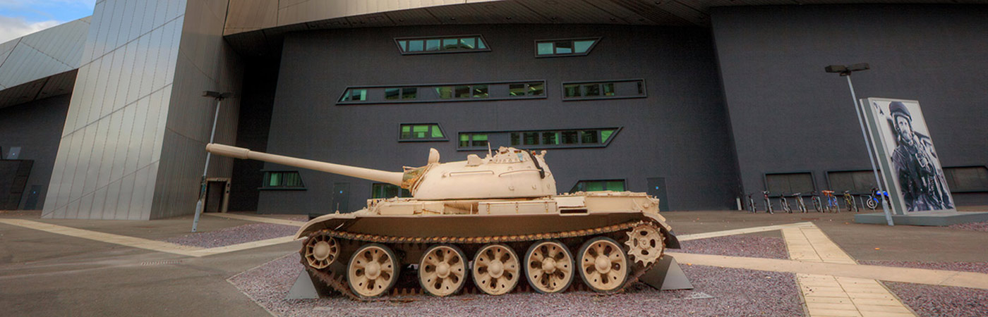 World War Two tank outside the Imperial War Museum North