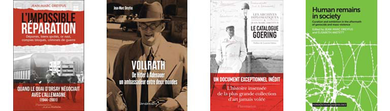 A selection of Jean-Marc Dreyfus's book covers.