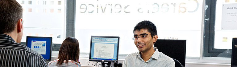 Smiling student