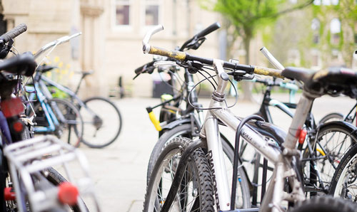 Bikes on campus