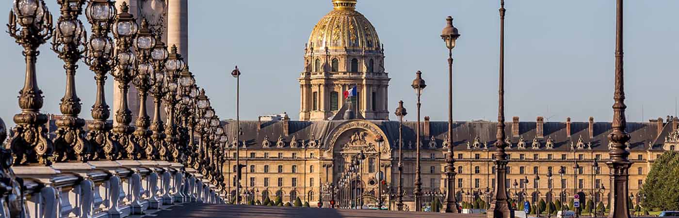 Alexandre III bridge in Paris, France