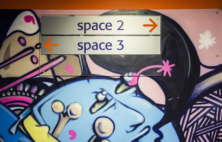 Signage at the contact theatre Manchester