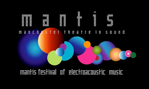 MANTIS festival logo with caption 'Manchester Theatre in Sound'.