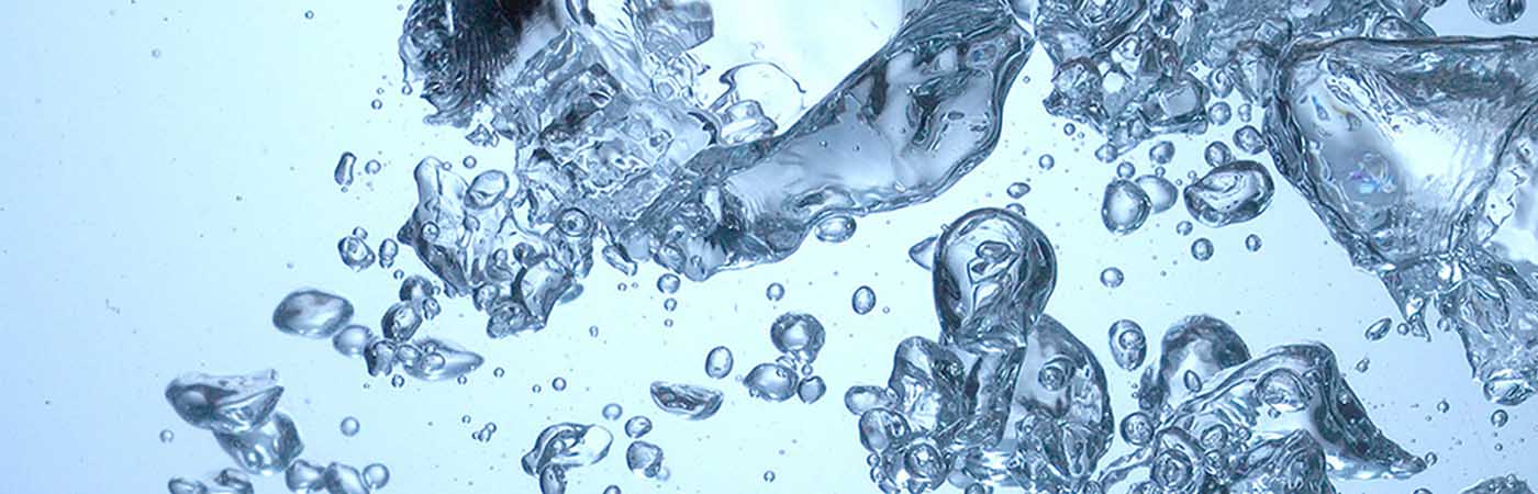 Molecules moving in water