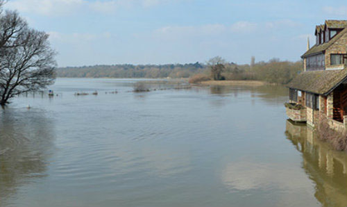 House in a flood