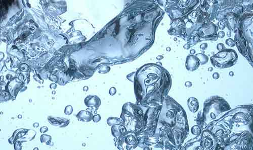 An abstract image of molecules