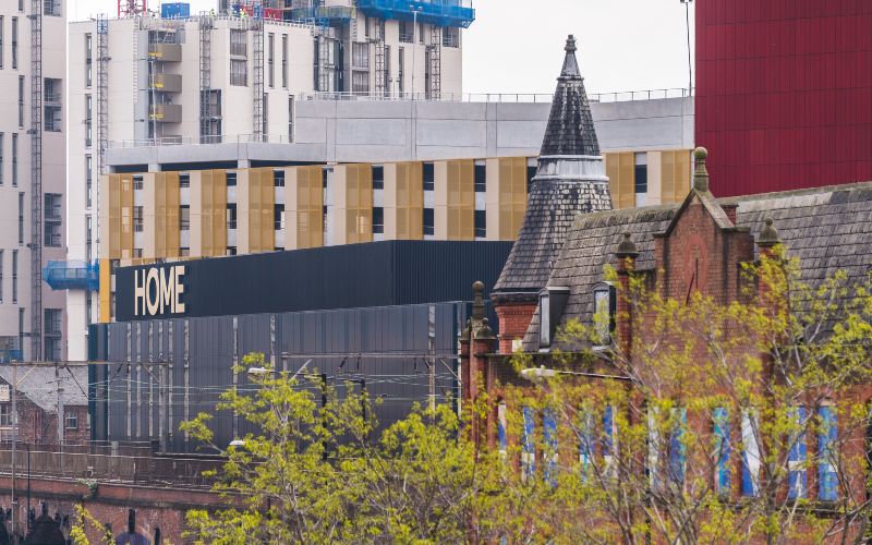Skyline view of buildings and construction 