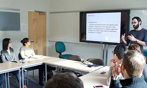 Planning students sat in a lecture