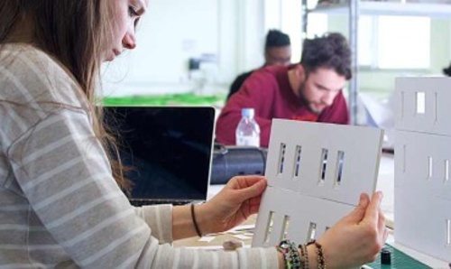 Student in The University of Manchester's B.15 Modelmaking Workshop