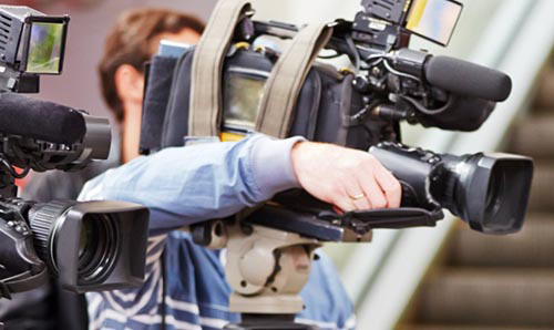 Film camera crew