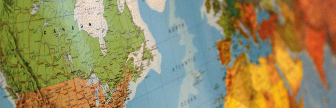 Close up image of a map