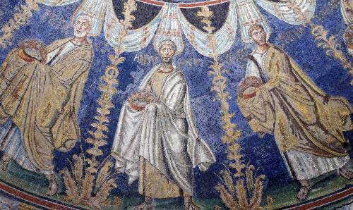 early christianity depicted on a domed ceiling