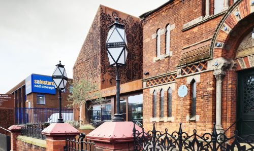 The exterior of Manchester Jewish Museum.