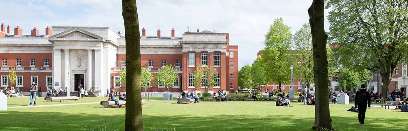 Samuel Alexander building and surrounding landscaped area