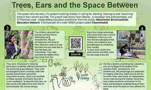 1st prize: Ryan Woods CIDRAL poster- 'Trees, ears and the space between'