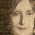 Computer generated image of Cathie Marsh created by using many smaller photographs.