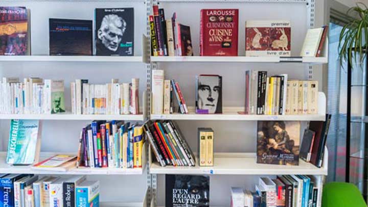 Books on shelf