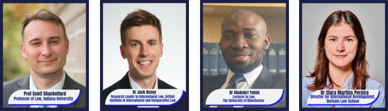Professor Scott Shackelford, Dr Jack Kenny, Dr Abubakri Yekini and Dr Clara Martins Pereira.