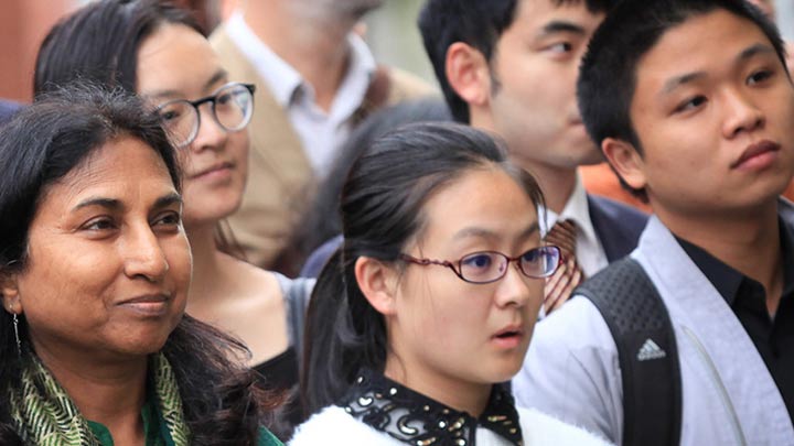 Crowd at politics event