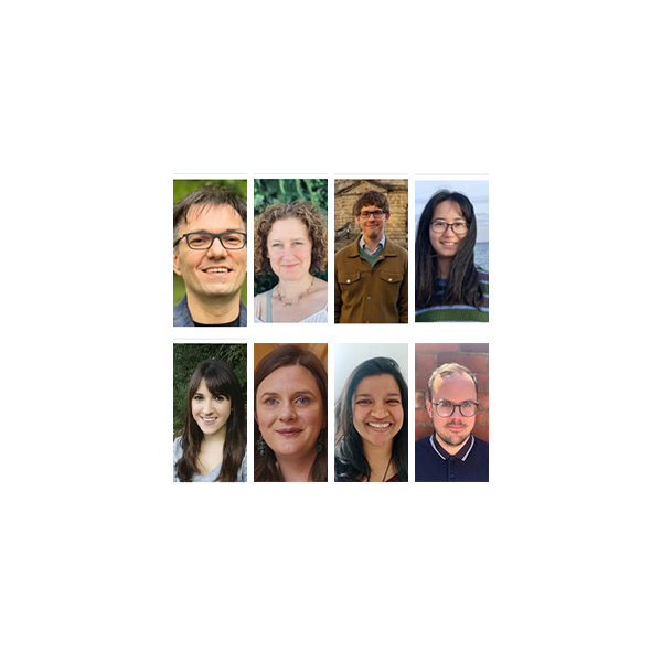 Portrait collage featuring the leadership team from the people, place and energy research centre.