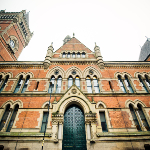 Entrance to a courts building