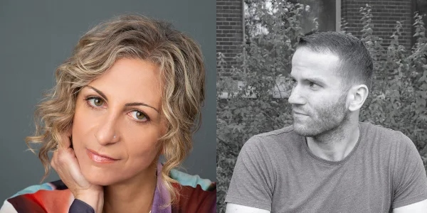 A photo of the researchers Elisa Bellotti and Tomas Diviak