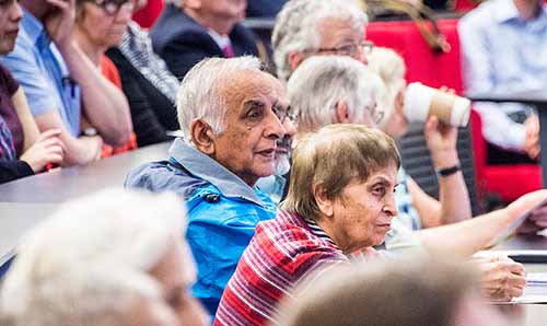 Older people at lecture