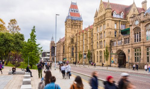 A view of University of Manchester on Oxford Road