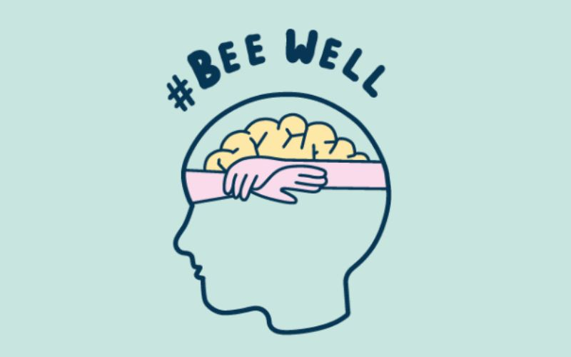 BeeWell logo.