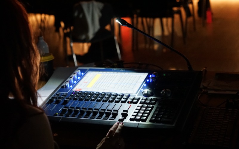 Drama studio equipment. 