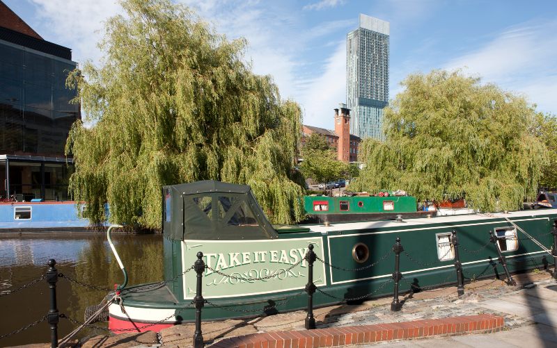 Canals and culture in Manchester. 