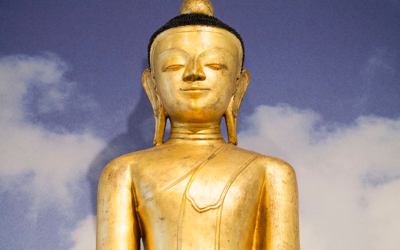 Gold Buddha statue