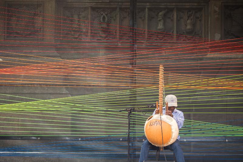 Outdoor musicians performance.