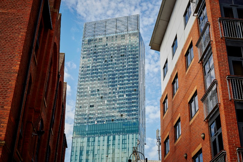 Manchester cityscape, representing how social statistics studies urban growth and social change.