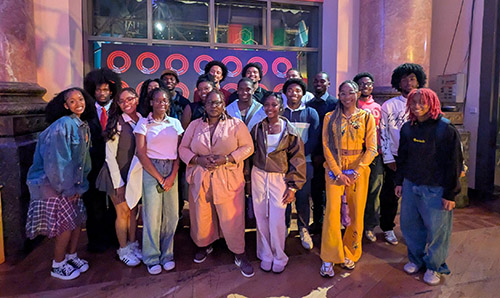 Photo of the students at the Faculty of Humanities Summer School.