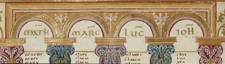 Golden arches medieval book illustration